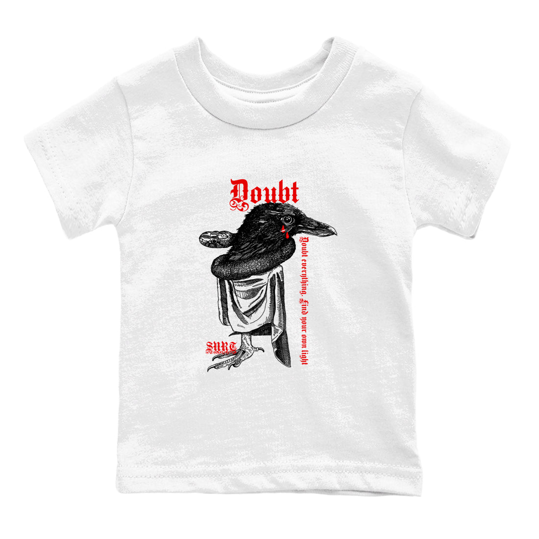 Air Jordan 12 Red Taxi shirts to match jordans Doubt Everything sneaker match tees 12s Red Taxi SNRT sneaker release tees baby toddler White 2 cotton Shirt