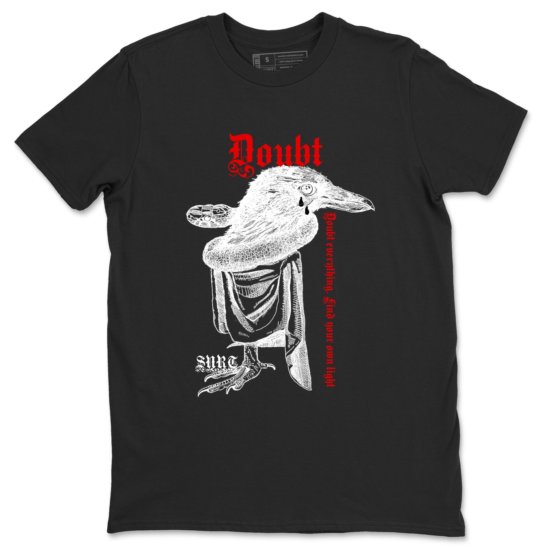 Air Jordan 12 Red Taxi shirts to match jordans Doubt Everything sneaker match tees 12s Red Taxi SNRT sneaker release Tees unisex cotton Black 2 crew neck shirt