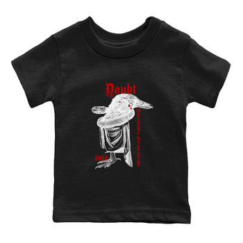 Air Jordan 14 Black Toe t shirts to match sneakers Doubt Everything sneaker match tees 14s Black Toe sneaker match tee SNRT Sneaker Tees Youth Baby Black 2 tee