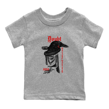 Air Jordan 14 Black Toe t shirts to match sneakers Doubt Everything sneaker match tees 14s Black Toe sneaker match tee SNRT Sneaker Tees Youth Baby Heather Grey 2 tee