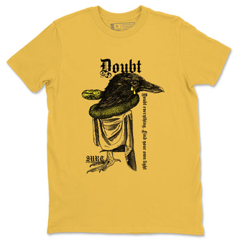 AJ4 Vivid Sulfur shirt to match jordans Doubt Everything sneaker tees Air Jordan 4 Vivid Sulfur SNRT Sneaker Release Tees unisex cotton Daisy 2 crew neck shirt