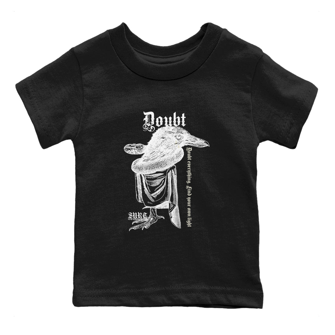 5s Sail shirt to match jordans Doubt Everything sneaker tees Air Jordan 5 Sail SNRT sneaker release tees baby toddler Black 2 cotton Shirt