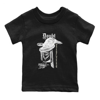5s Sail shirt to match jordans Doubt Everything sneaker tees Air Jordan 5 Sail SNRT sneaker release tees baby toddler Black 2 cotton Shirt