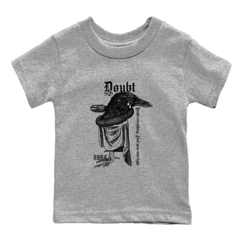 5s Sail shirt to match jordans Doubt Everything sneaker tees Air Jordan 5 Sail SNRT sneaker release tees baby toddler Heather Grey 2 cotton Shirt