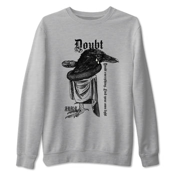 5s Sail shirt to match jordans Doubt Everything sneaker tees Air Jordan 5 Sail SNRT Sneaker Release Tees unisex cotton Heather Grey 2 crew neck shirt