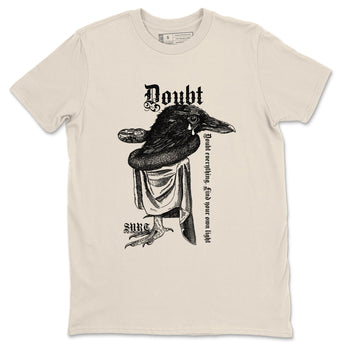 5s Sail shirt to match jordans Doubt Everything sneaker tees Air Jordan 5 Sail SNRT Sneaker Release Tees unisex cotton Natural 2 crew neck shirt