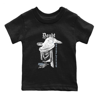 6s White Black shirt to match jordans Doubt Everything sneaker tees Air Jordan 6 White Black SNRT sneaker release tees baby toddler Black 2 cotton Shirt