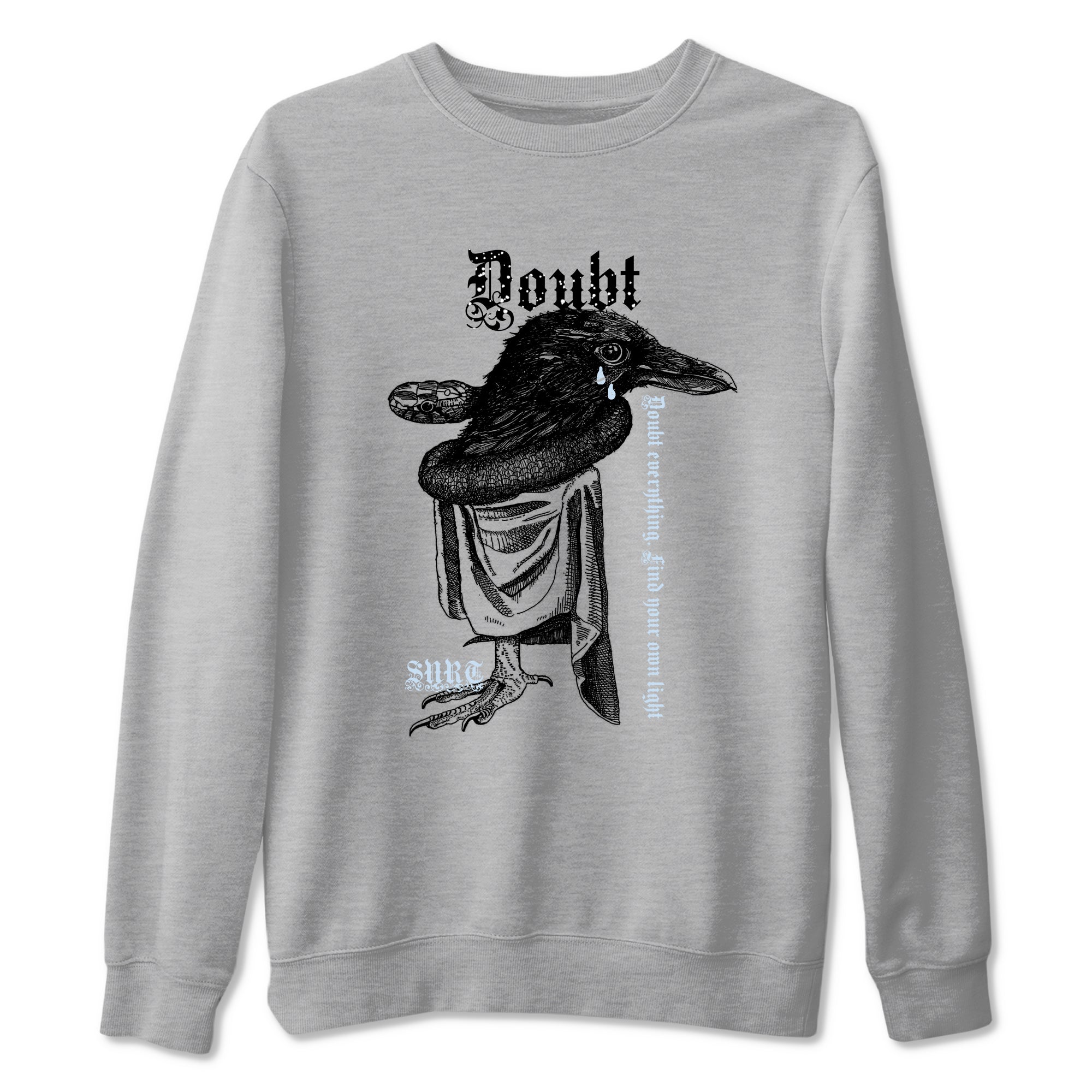6s White Black shirt to match jordans Doubt Everything sneaker tees Air Jordan 6 White Black SNRT Sneaker Release Tees unisex cotton Heather Grey 2 crew neck shirt