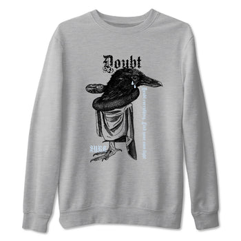 6s White Black shirt to match jordans Doubt Everything sneaker tees Air Jordan 6 White Black SNRT Sneaker Release Tees unisex cotton Heather Grey 2 crew neck shirt