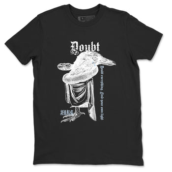 6s White Black shirt to match jordans Doubt Everything sneaker tees Air Jordan 6 White Black SNRT Sneaker Release Tees unisex cotton Black 2 crew neck shirt