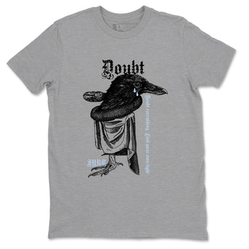 6s White Black shirt to match jordans Doubt Everything sneaker tees Air Jordan 6 White Black SNRT Sneaker Release Tees unisex cotton Heather Grey 2 crew neck shirt