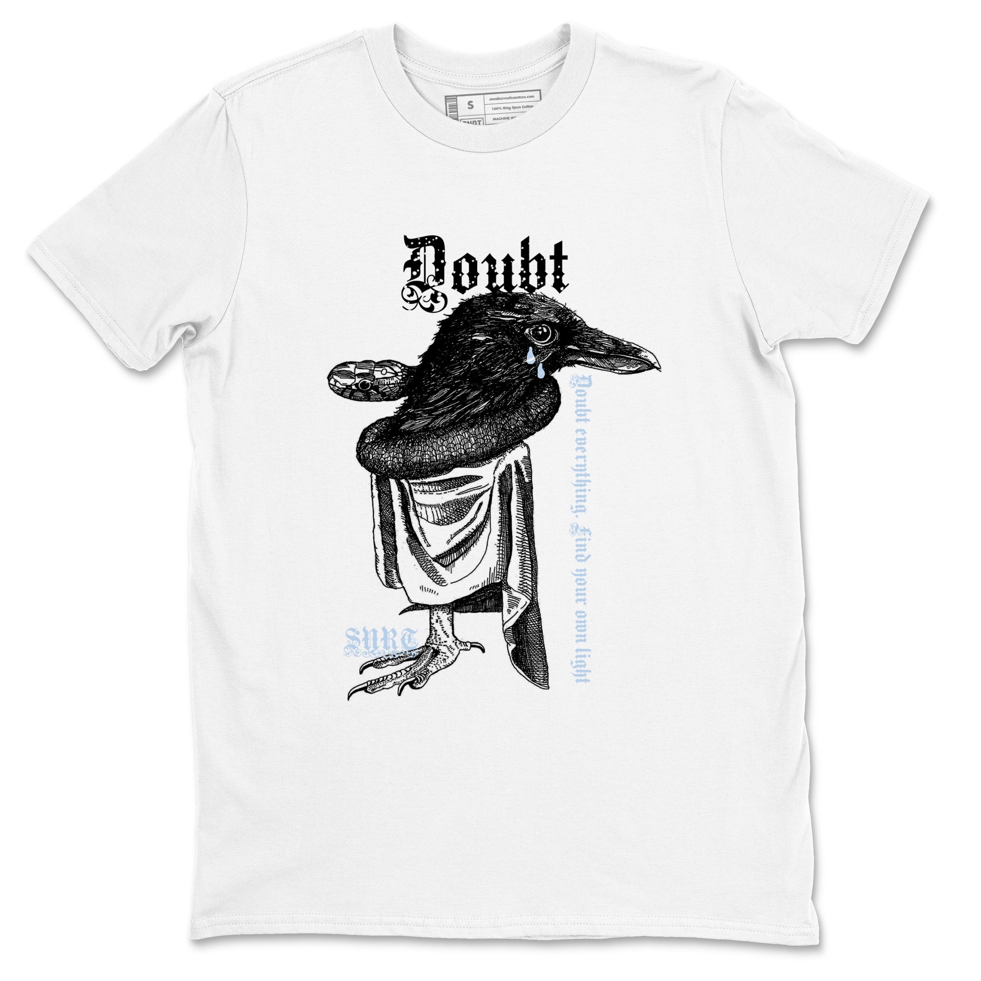 6s White Black shirt to match jordans Doubt Everything sneaker tees Air Jordan 6 White Black SNRT Sneaker Release Tees unisex cotton White 2 crew neck shirt