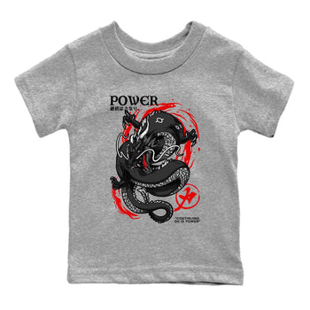 Air Jordan 3 Retro Black Cement t shirts to match sneakers Dragon Power sneaker match tees Air Jordan 3 Black Cement tee SNRT Sneaker Tees Youth Baby Heather Grey 2 tee