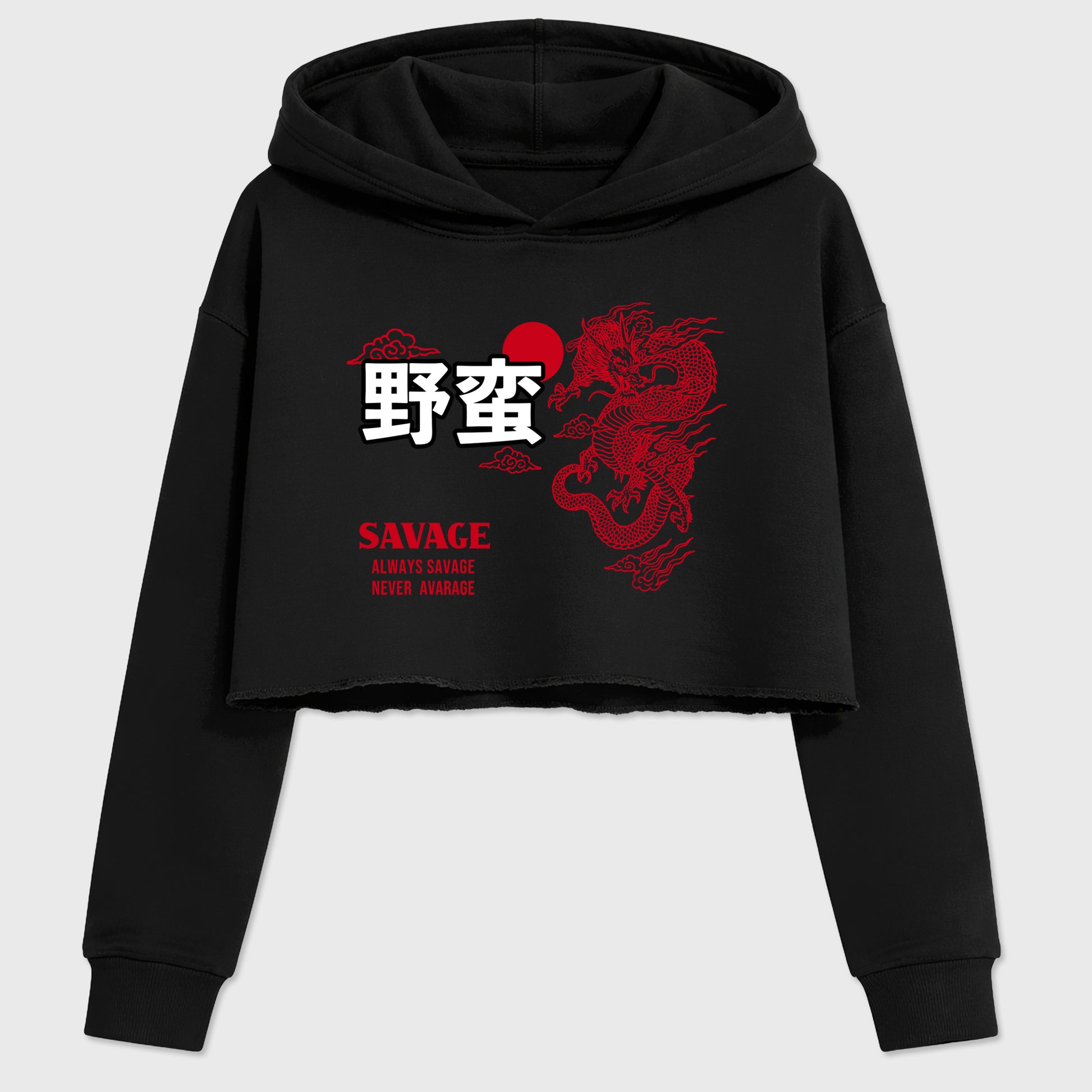 Sneaker match tees – Sneaker Tees To Match Air Jordan 13 University Red Shoes – Dragon Savage Crop T-Shirt Black 2