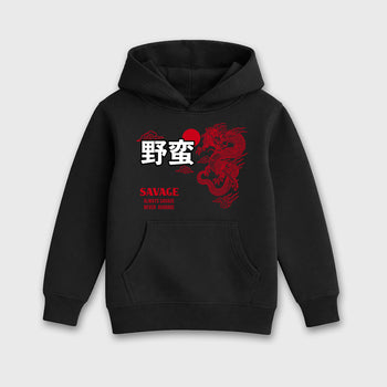 Sneaker match tees – Sneaker Tees To Match Air Jordan 13 University Red Shoes – Dragon Savage Kids T-Shirt Black 2