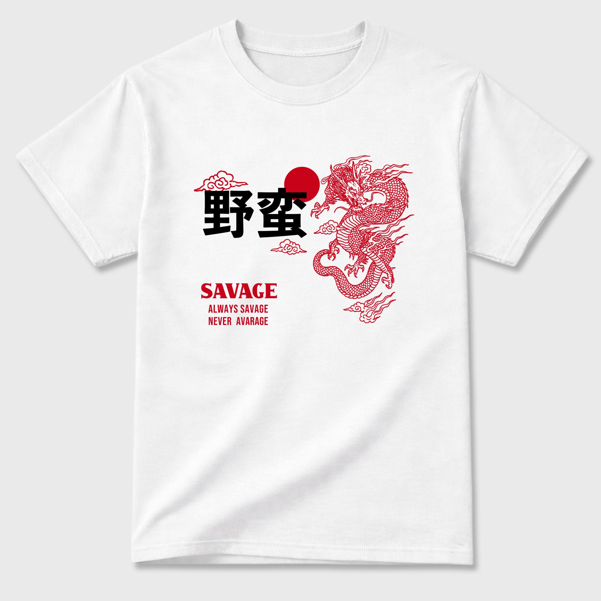Sneaker match tees – Sneaker Tees To Match Air Jordan 13 University Red Shoes – Dragon Savage Tee White 2
