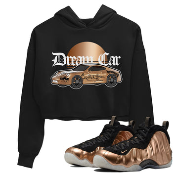 Foams One Metallic Copper shirts to match jordans Dream Car sneaker match tees Air Foamposite One Metallic Copper match shoes to clothes SNRT Sneaker Tees unisex cotton Black 1 crop tee