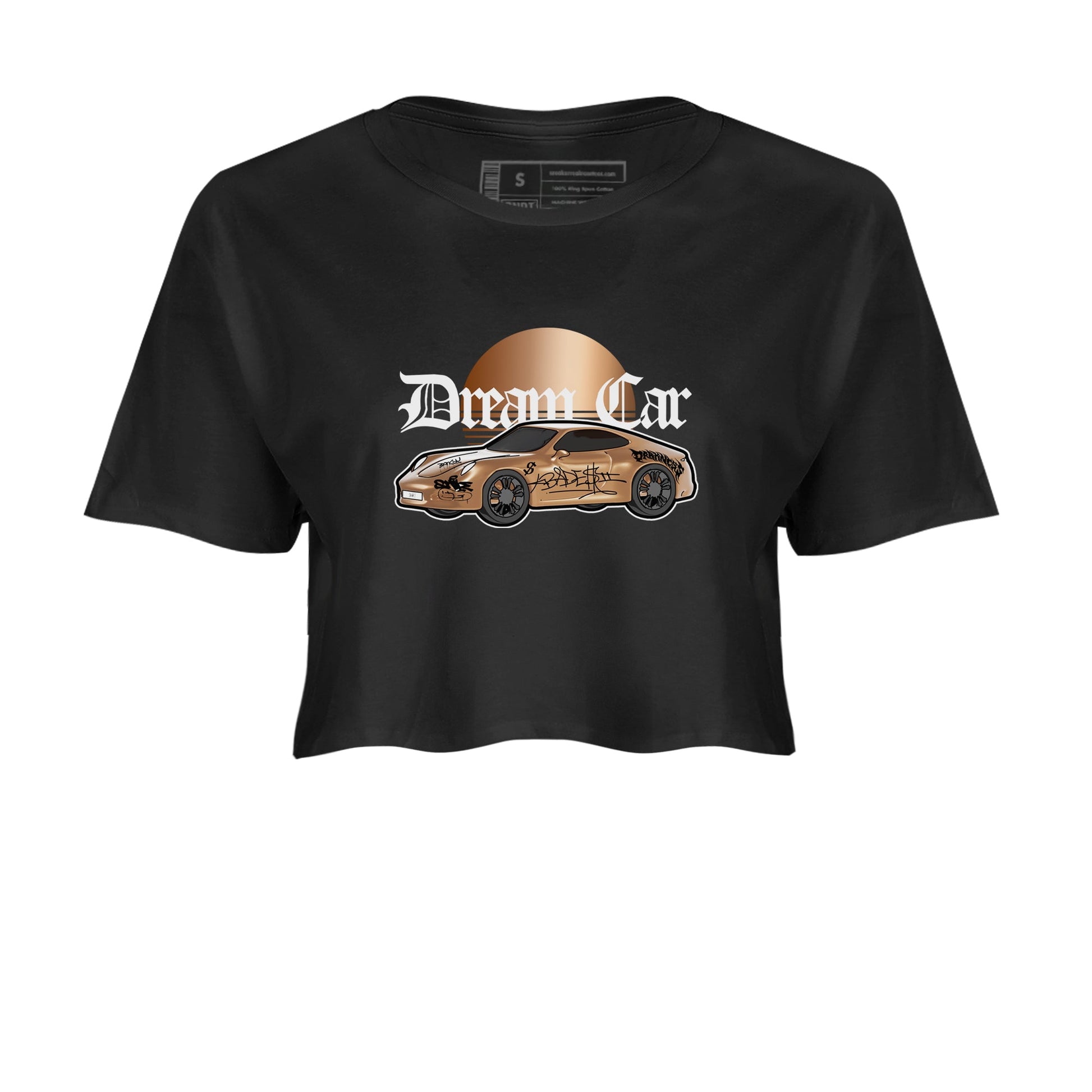 Foams One Metallic Copper shirts to match jordans Dream Car sneaker match tees Air Foamposite One Metallic Copper match shoes to clothes SNRT Sneaker Tees unisex cotton Black 2 crop tee
