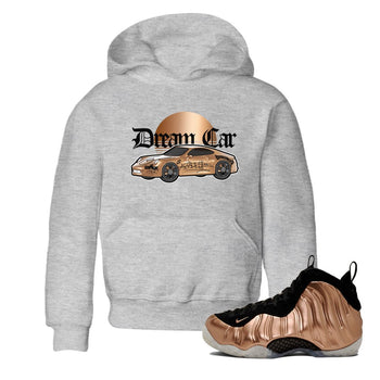 Foams One Metallic Copper shirts to match jordans Dream Car sneaker match tees Air Foamposite One Metallic Copper match shoes to clothes SNRT Sneaker Tees Youth Baby Heather Grey 1 tee