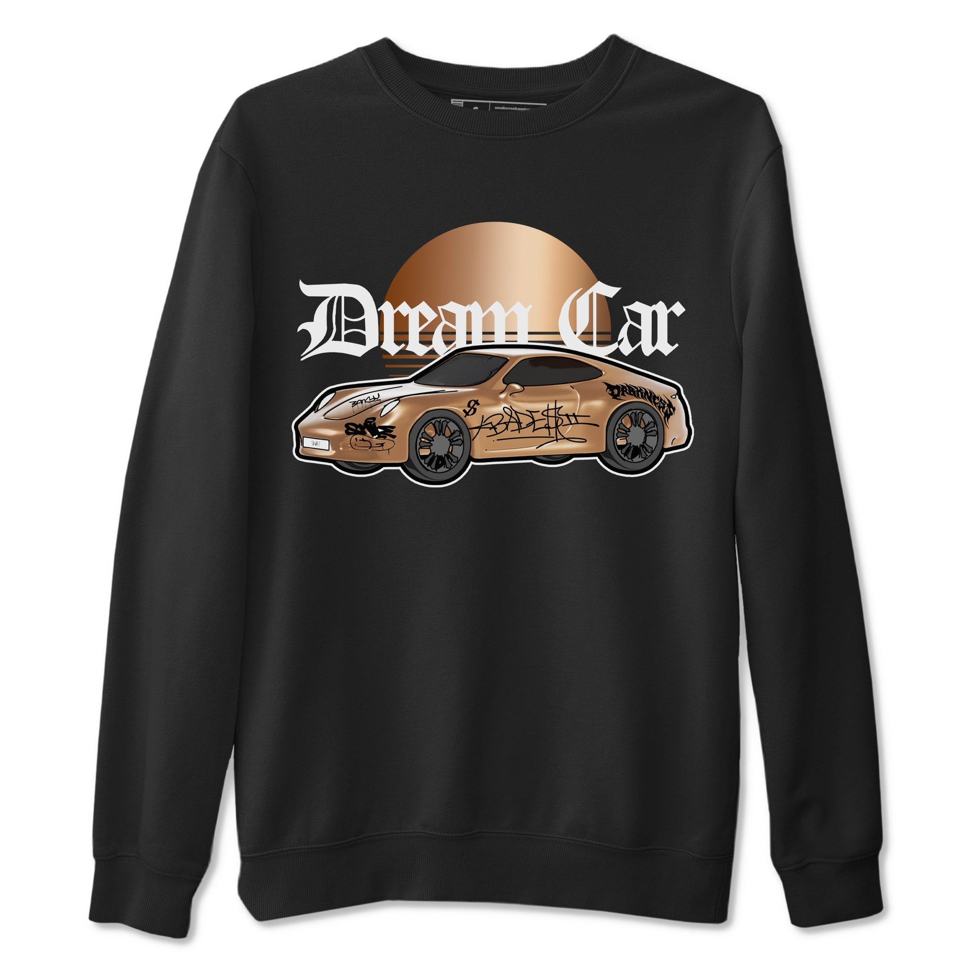 Foams One Metallic Copper shirts to match jordans Dream Car sneaker match tees Air Foamposite One Metallic Copper match shoes to clothes SNRT Sneaker Tees unisex cotton Black 2 shirts