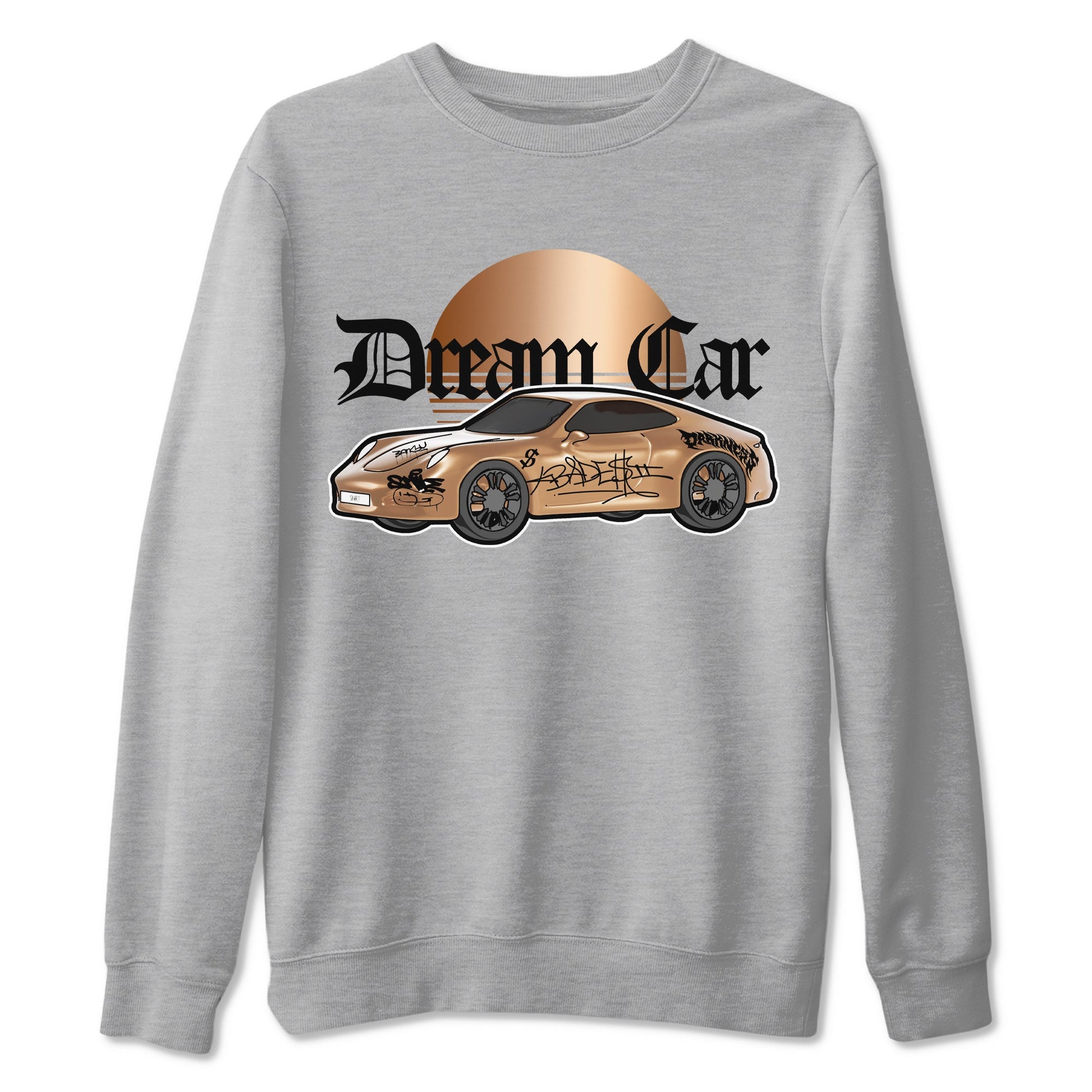 Foams One Metallic Copper shirts to match jordans Dream Car sneaker match tees Air Foamposite One Metallic Copper match shoes to clothes SNRT Sneaker Tees unisex cotton Heather Grey 2 shirts