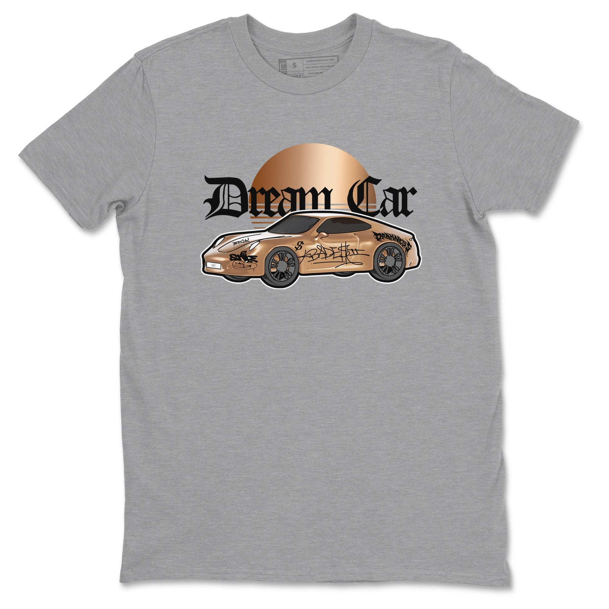 Foams One Metallic Copper shirts to match jordans Dream Car sneaker match tees Air Foamposite One Metallic Copper match shoes to clothes SNRT Sneaker Tees unisex cotton Heather Grey 2 shirts