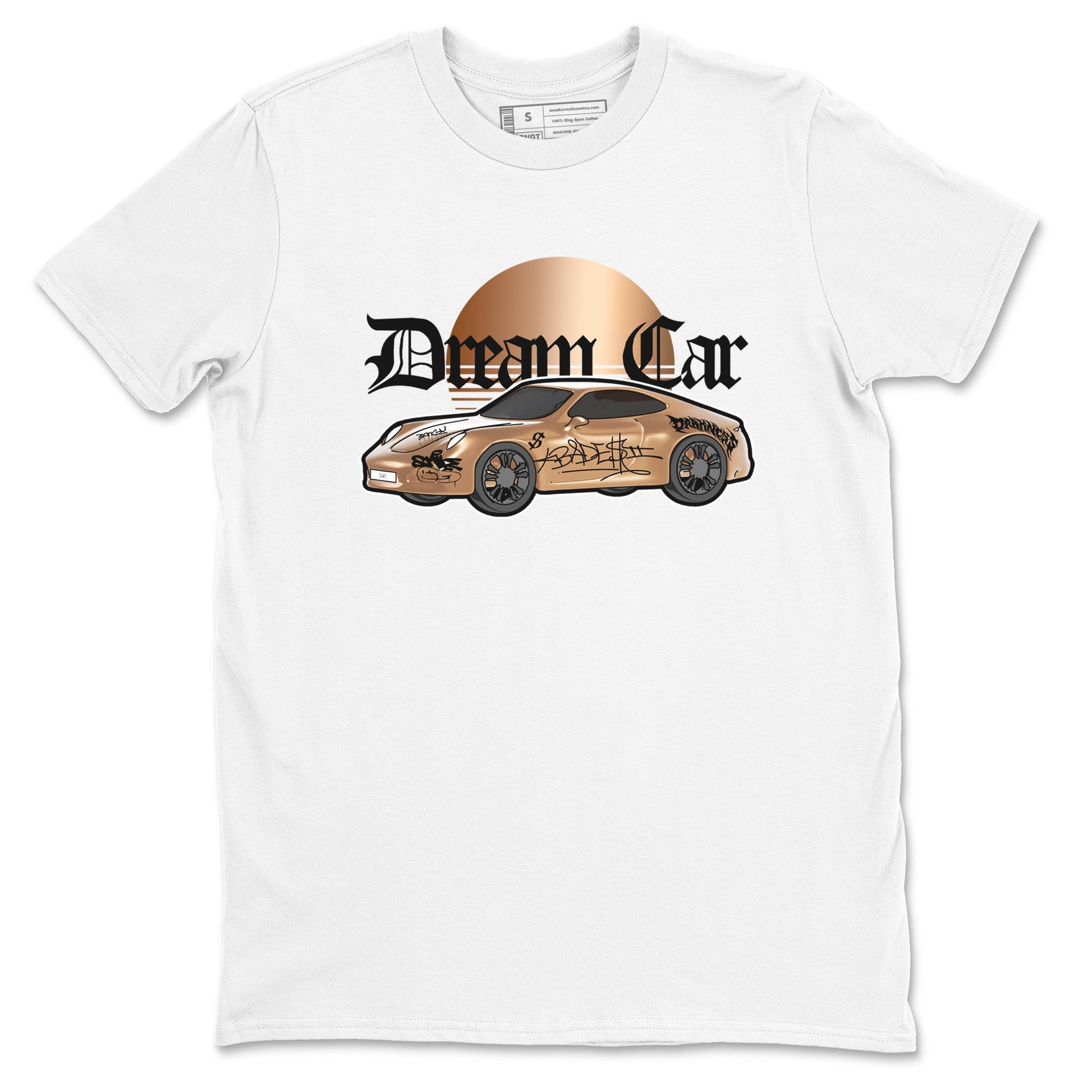 Foams One Metallic Copper shirts to match jordans Dream Car sneaker match tees Air Foamposite One Metallic Copper match shoes to clothes SNRT Sneaker Tees unisex cotton White 2 shirts