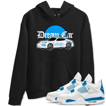 Air Jordan 4 Industrial Blue shirt to match jordans Dream Car sneaker tees Air Jordan 4 Military Blue SNRT Sneaker Release Tees unisex cotton Black 1 crew neck shirt
