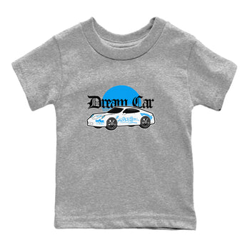 Air Jordan 4 Industrial Blue shirt to match jordans Dream Car sneaker tees Air Jordan 4 Military Blue SNRT sneaker release tees baby toddler Heather Grey 2 cotton Shirt