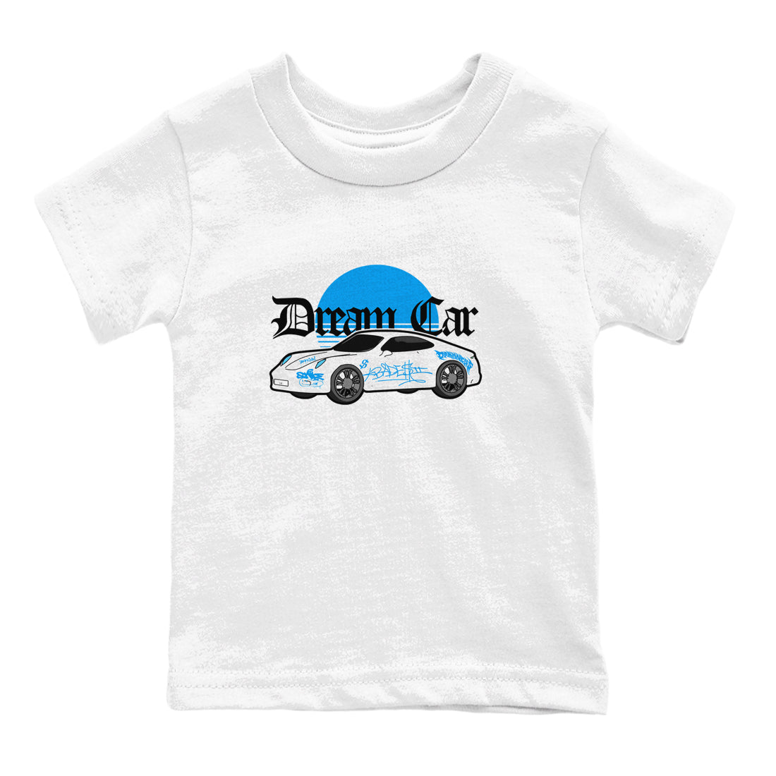 Air Jordan 4 Industrial Blue shirt to match jordans Dream Car sneaker tees Air Jordan 4 Military Blue SNRT sneaker release tees baby toddler White 2 cotton Shirt