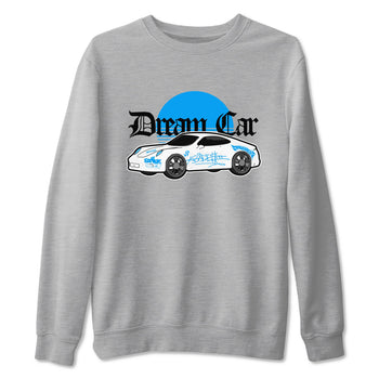 Air Jordan 4 Industrial Blue shirt to match jordans Dream Car sneaker tees Air Jordan 4 Military Blue SNRT Sneaker Release Tees unisex cotton Heather Grey 2 crew neck shirt