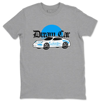 Air Jordan 4 Industrial Blue shirt to match jordans Dream Car sneaker tees Air Jordan 4 Military Blue SNRT Sneaker Release Tees unisex cotton Heather Grey 2 crew neck shirt