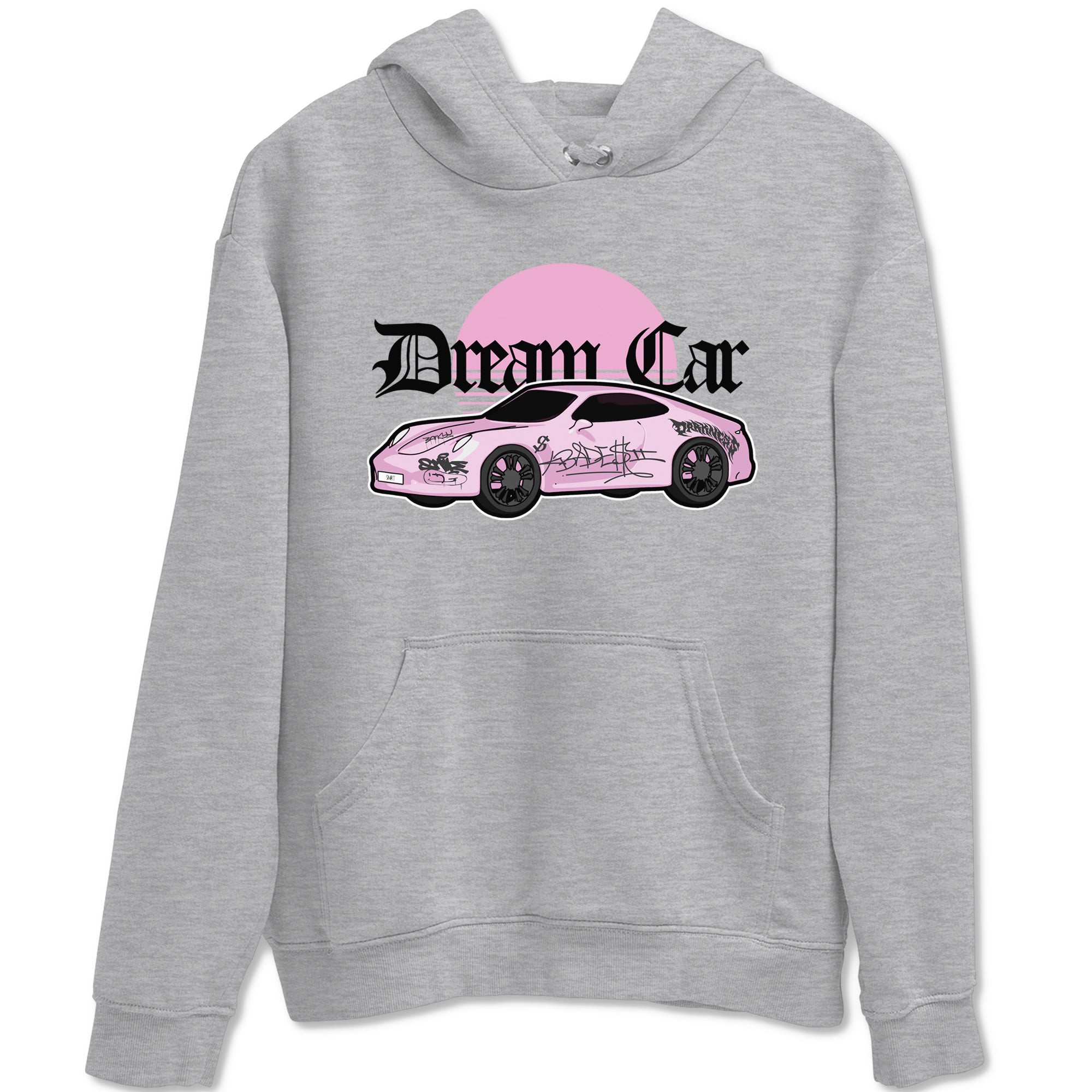 4s Retro Orchid shirts to match jordans Dream Car sneaker match tees Air Jordan 4 WMNS Orchid match shoes to clothes SNRT Sneaker Tees unisex cotton Heather Grey 2 shirts