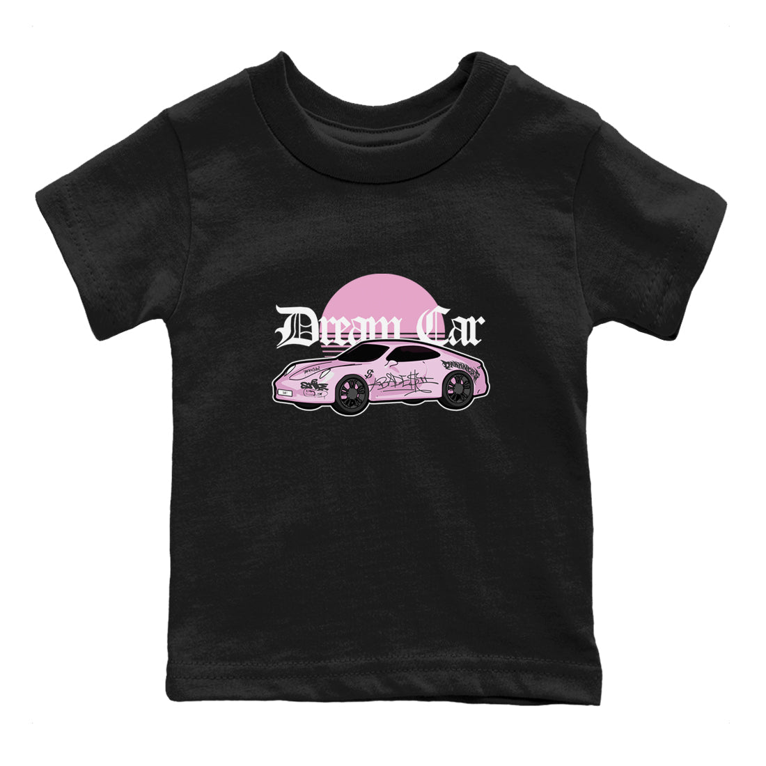 4s Retro Orchid shirts to match jordans Dream Car sneaker match tees Air Jordan 4 WMNS Orchid match shoes to clothes SNRT Sneaker Tees Youth Baby Black 2 tee