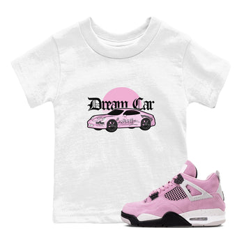 4s Retro Orchid shirts to match jordans Dream Car sneaker match tees Air Jordan 4 WMNS Orchid match shoes to clothes SNRT Sneaker Tees Youth Baby White 1 tee
