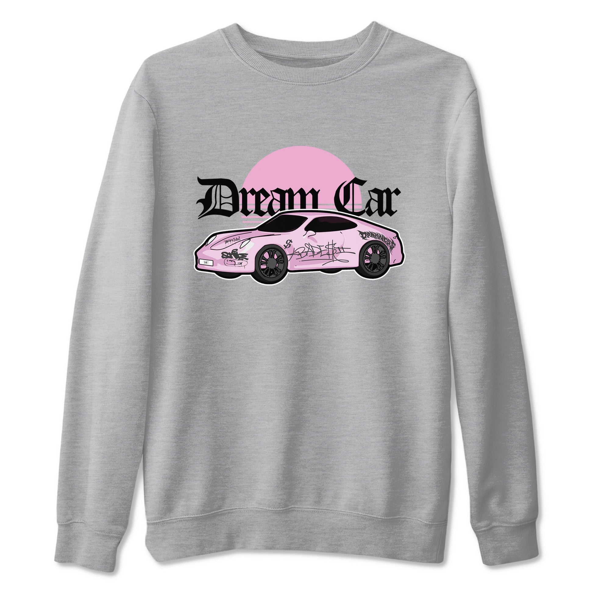 4s Retro Orchid shirts to match jordans Dream Car sneaker match tees Air Jordan 4 WMNS Orchid match shoes to clothes SNRT Sneaker Tees unisex cotton Heather Grey 2 shirts