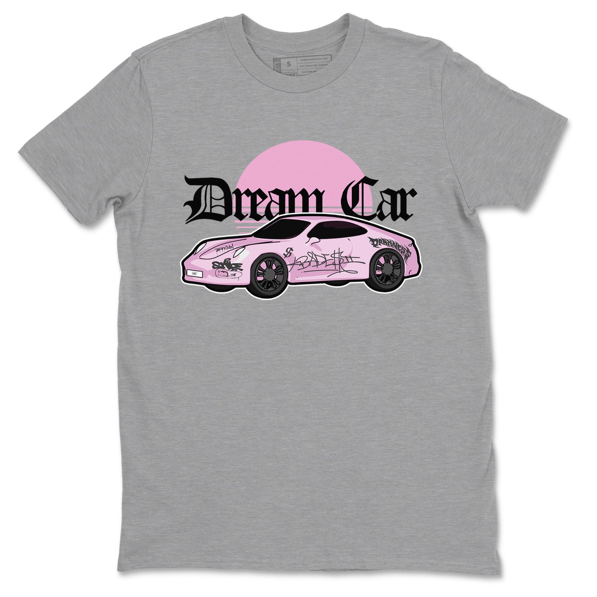 4s Retro Orchid shirts to match jordans Dream Car sneaker match tees Air Jordan 4 WMNS Orchid match shoes to clothes SNRT Sneaker Tees unisex cotton Heather Grey 2 shirts
