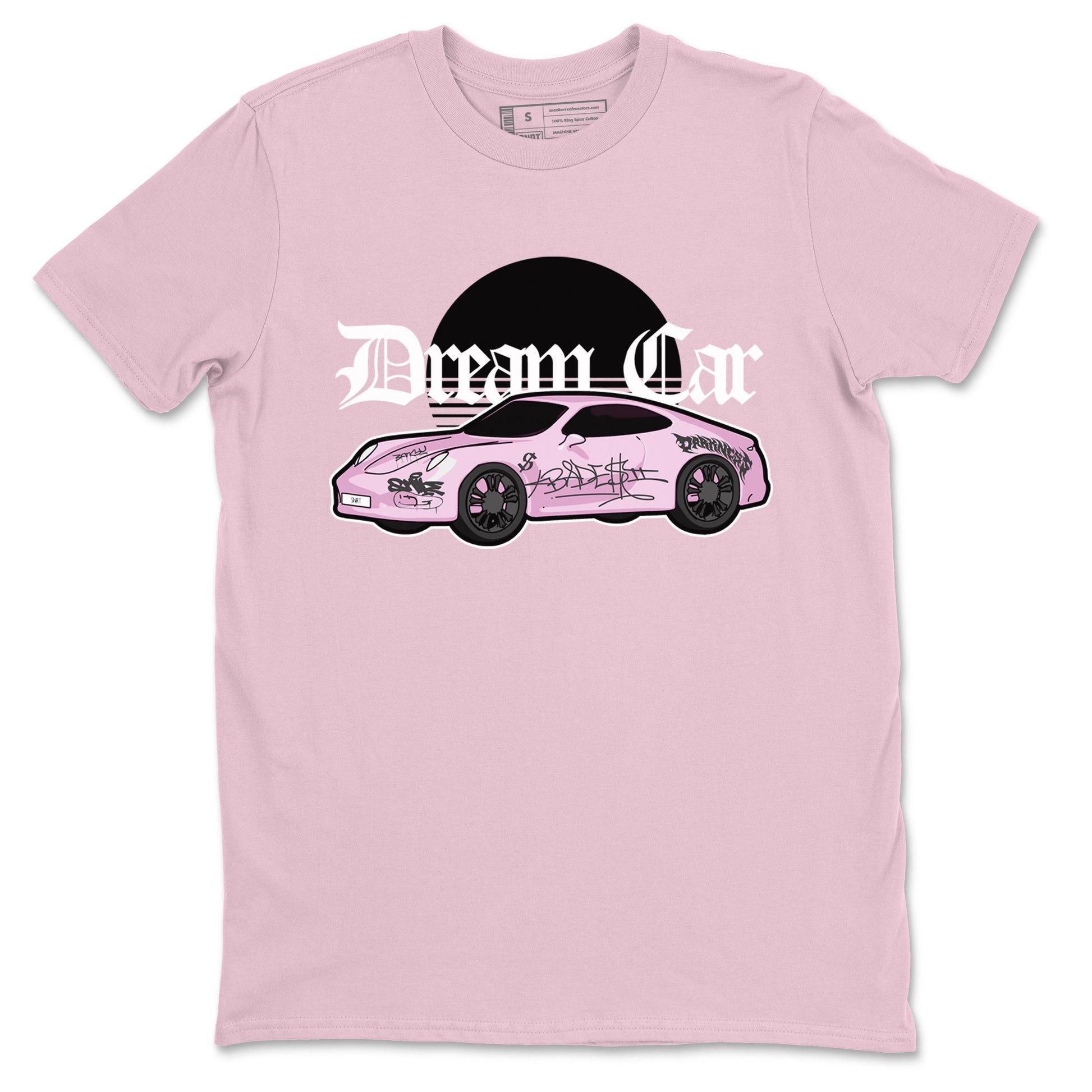 4s Retro Orchid shirts to match jordans Dream Car sneaker match tees Air Jordan 4 WMNS Orchid match shoes to clothes SNRT Sneaker Tees unisex cotton Pink 2 shirts