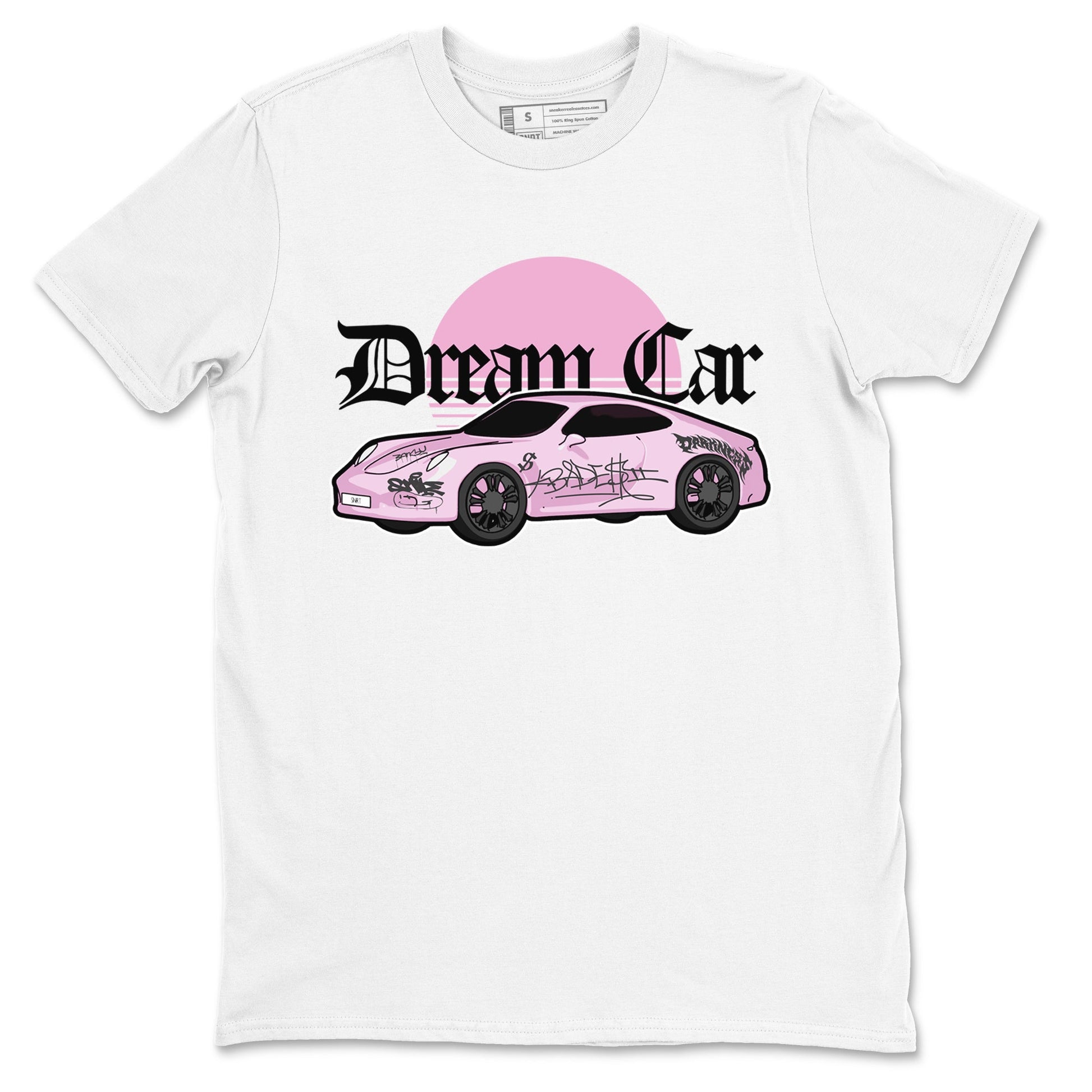 4s Retro Orchid shirts to match jordans Dream Car sneaker match tees Air Jordan 4 WMNS Orchid match shoes to clothes SNRT Sneaker Tees unisex cotton White 2 shirts