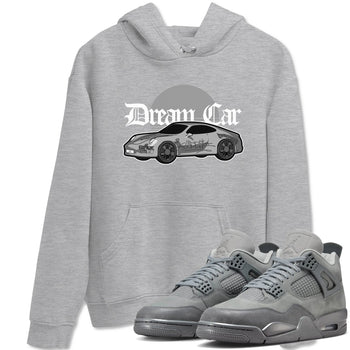 4s Wet Cement shirts to match jordans Dream Car sneaker match tees Air Jordan 4 SE Wet Cement SNRT Sneaker Release Tees unisex cotton Heather Grey 1 crew neck shirts
