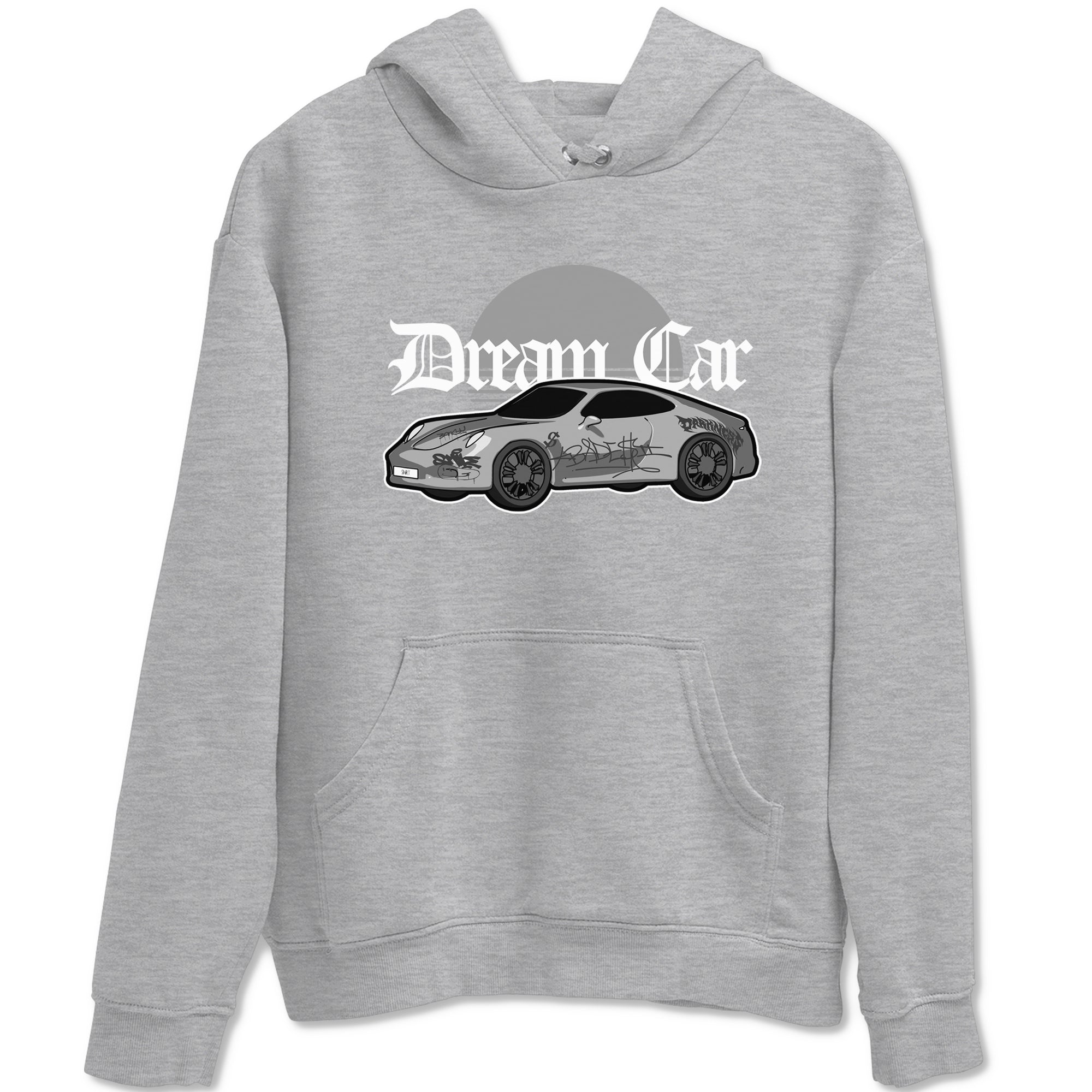 4s Wet Cement shirts to match jordans Dream Car sneaker match tees Air Jordan 4 SE Wet Cement SNRT Sneaker Release Tees unisex cotton Heather Grey 2 crew neck shirts