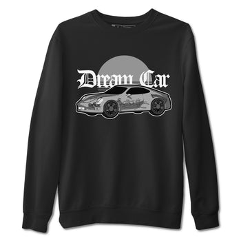 4s Wet Cement shirts to match jordans Dream Car sneaker match tees Air Jordan 4 SE Wet Cement SNRT Sneaker Release Tees unisex cotton Black 2 crew neck shirts