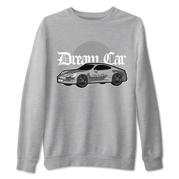 4s Wet Cement shirts to match jordans Dream Car sneaker match tees Air Jordan 4 SE Wet Cement SNRT Sneaker Release Tees unisex cotton Heather Grey 2 crew neck shirts