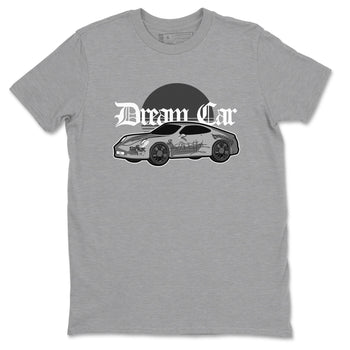 4s Wet Cement shirts to match jordans Dream Car sneaker match tees Air Jordan 4 SE Wet Cement SNRT Sneaker Release Tees unisex cotton Heather Grey 2 crew neck shirts