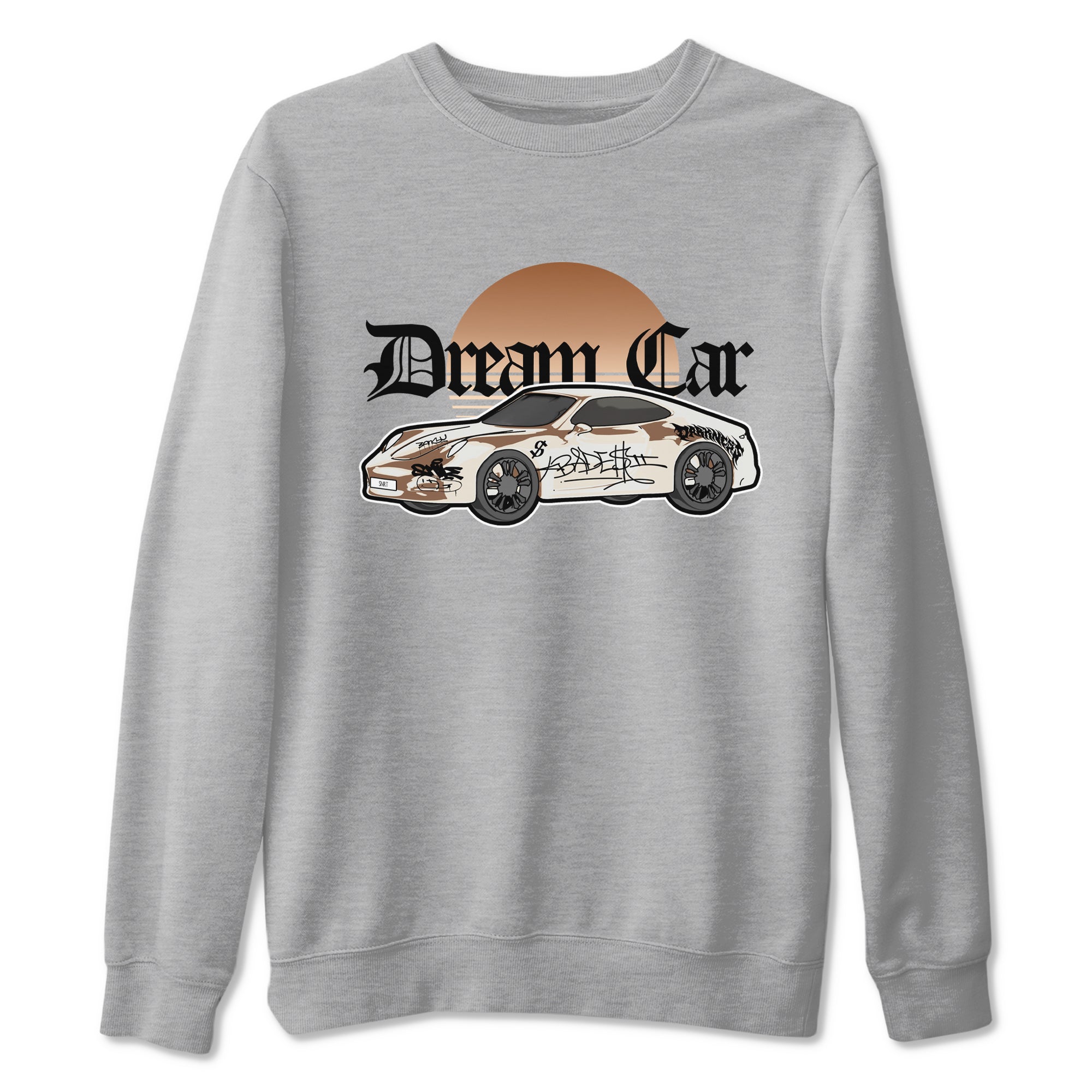 5s Golden Ticket shirts to match jordans Dream Car best t shirts to wear with jordans Air Jordan 5 Golden Ticket match shoes to clothes SNRT Sneaker Tees unisex cotton Heather Grey 2 shirts