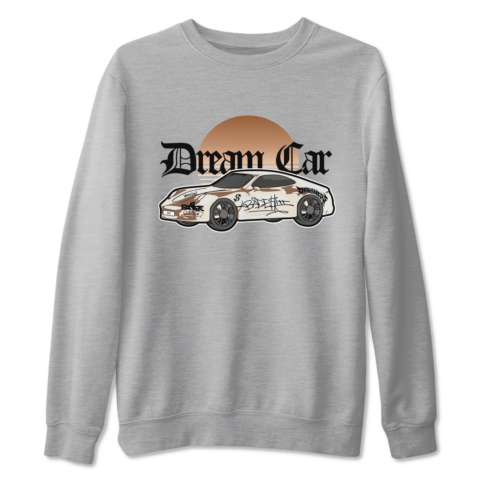 5s Golden Ticket shirts to match jordans Dream Car best t shirts to wear with jordans Air Jordan 5 Golden Ticket match shoes to clothes SNRT Sneaker Tees unisex cotton Heather Grey 2 shirts