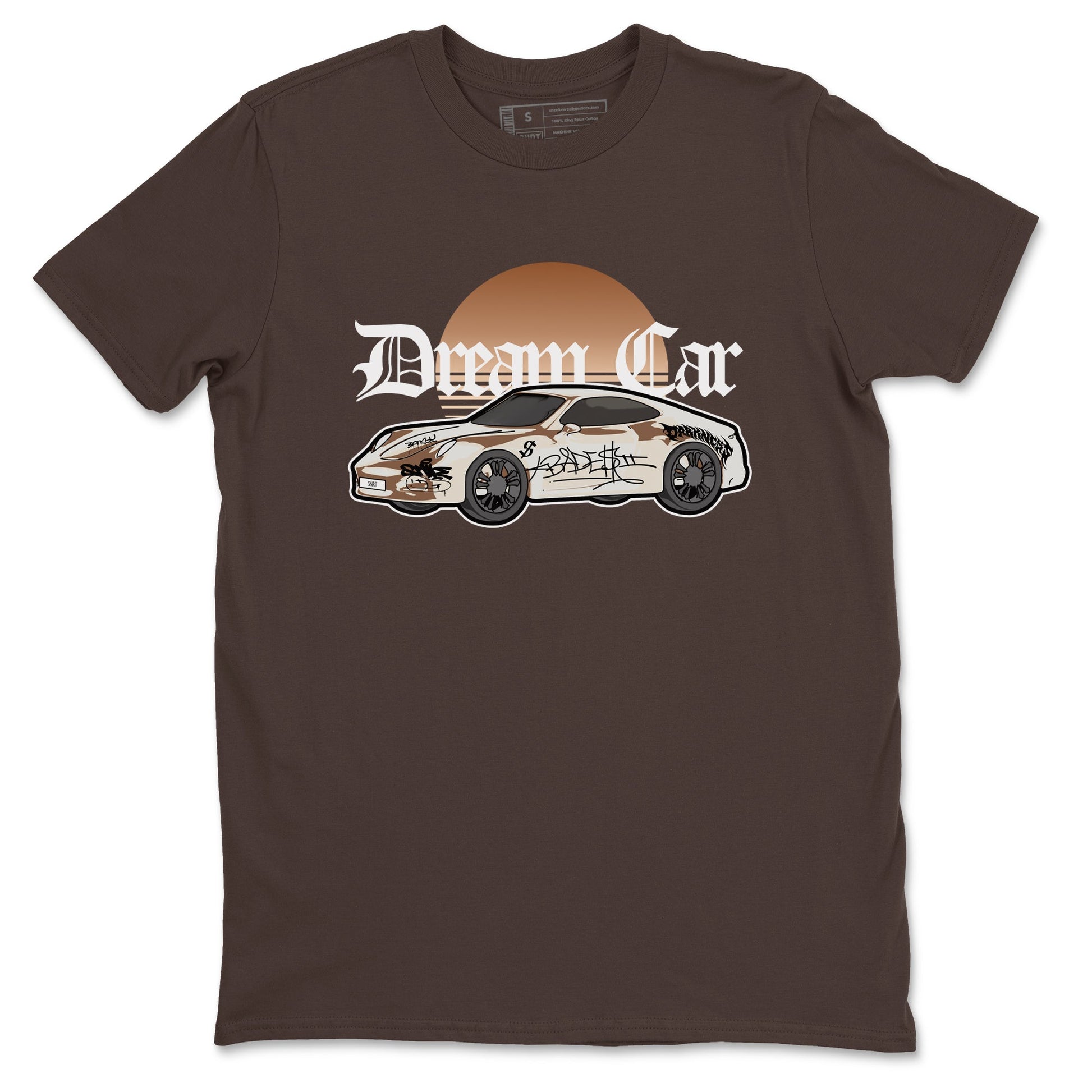 5s Golden Ticket shirts to match jordans Dream Car best t shirts to wear with jordans Air Jordan 5 Golden Ticket match shoes to clothes SNRT Sneaker Tees unisex cotton Dark Chocolate 2 shirts