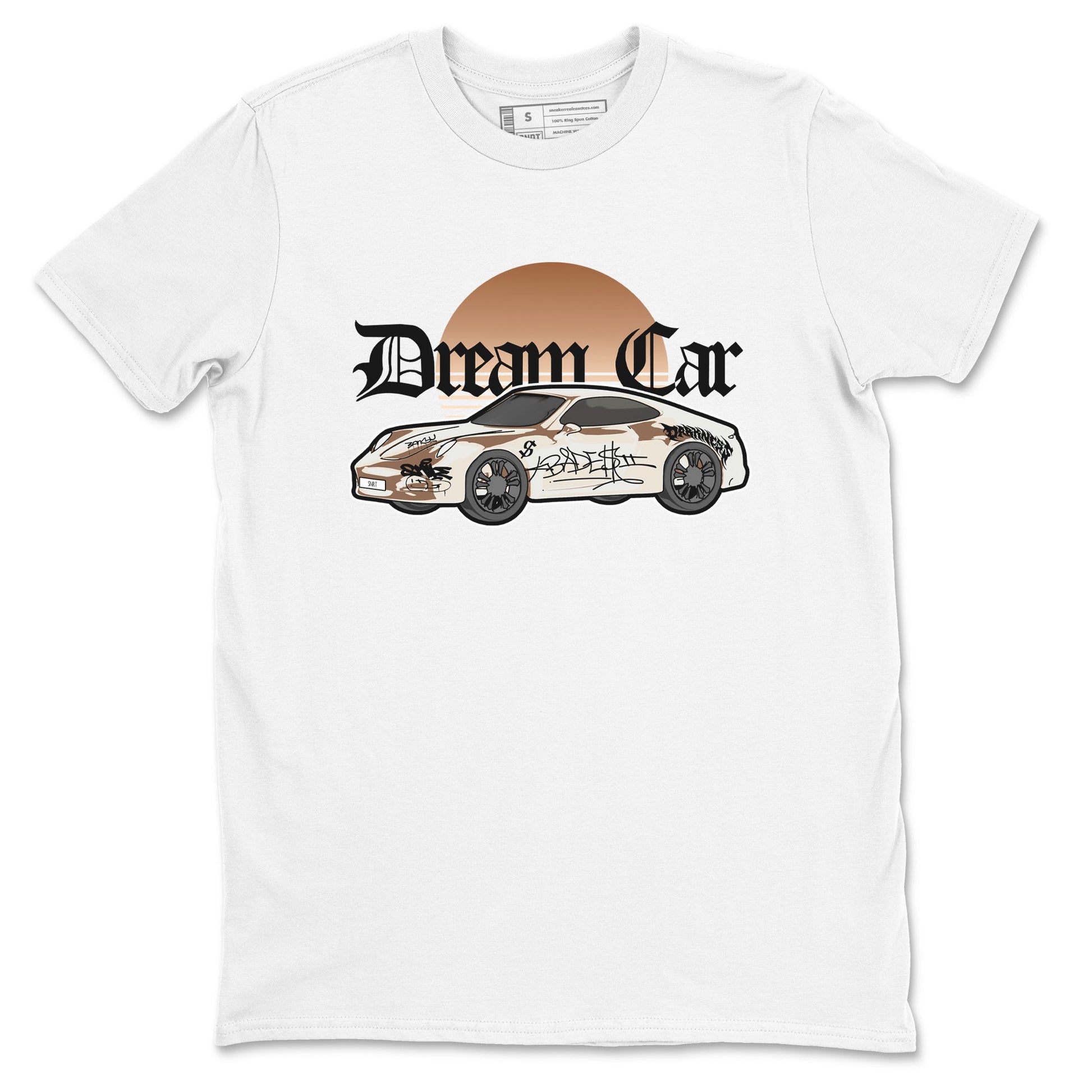 5s Golden Ticket shirts to match jordans Dream Car best t shirts to wear with jordans Air Jordan 5 Golden Ticket match shoes to clothes SNRT Sneaker Tees unisex cotton White 2 shirts