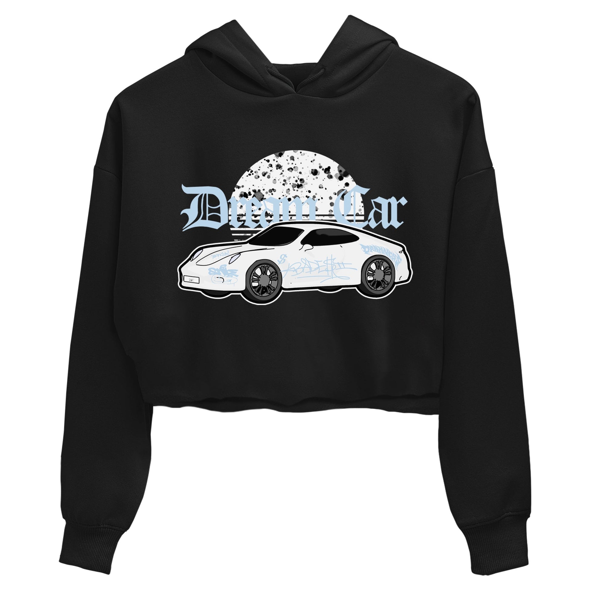 AJ6 White Black shirts to match jordans Dream Car sneaker match tees Air Jordan 6 White Black SNRT Sneaker Tees streetwear brand Black 2 crop tee