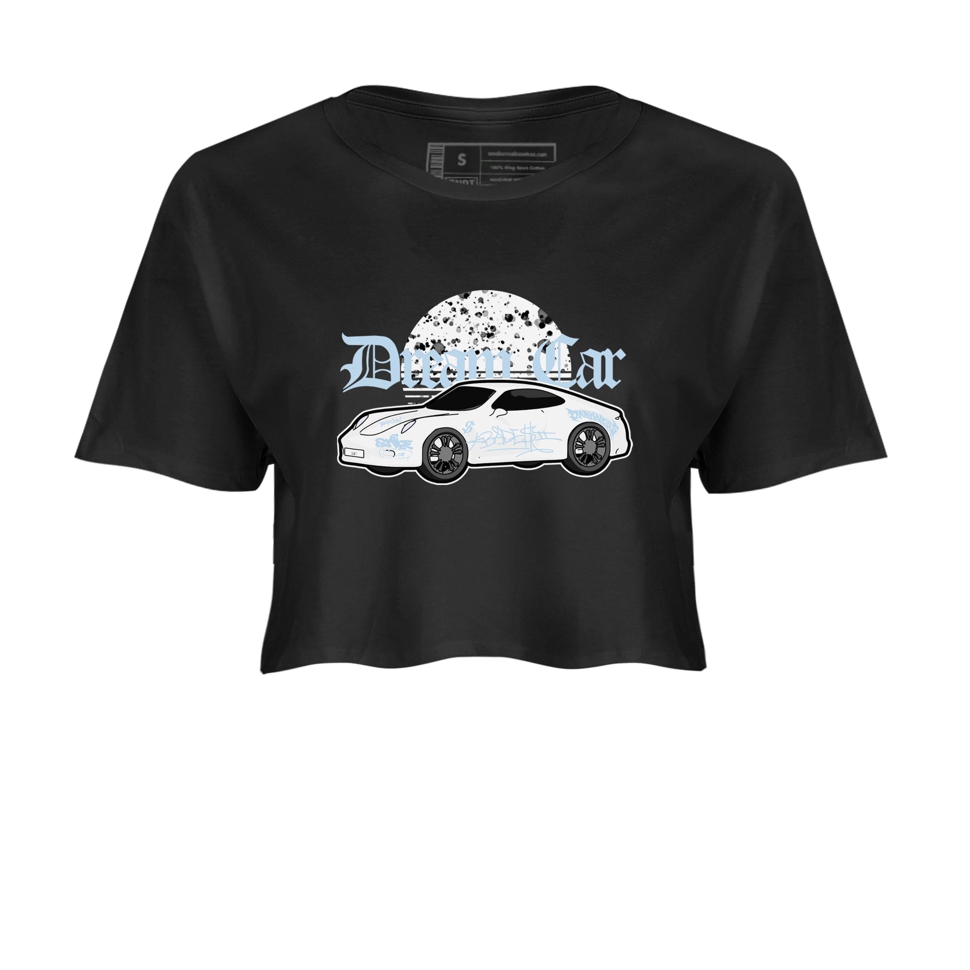 AJ6 White Black shirts to match jordans Dream Car sneaker match tees Air Jordan 6 White Black SNRT Sneaker Tees streetwear brand Black 2 crop tee